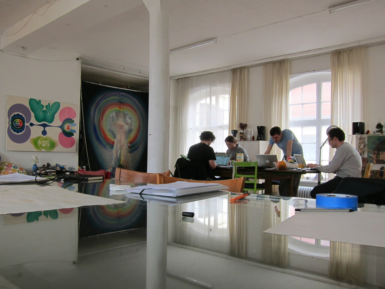 Arbeiten im Atelier von Gernot Bubenik