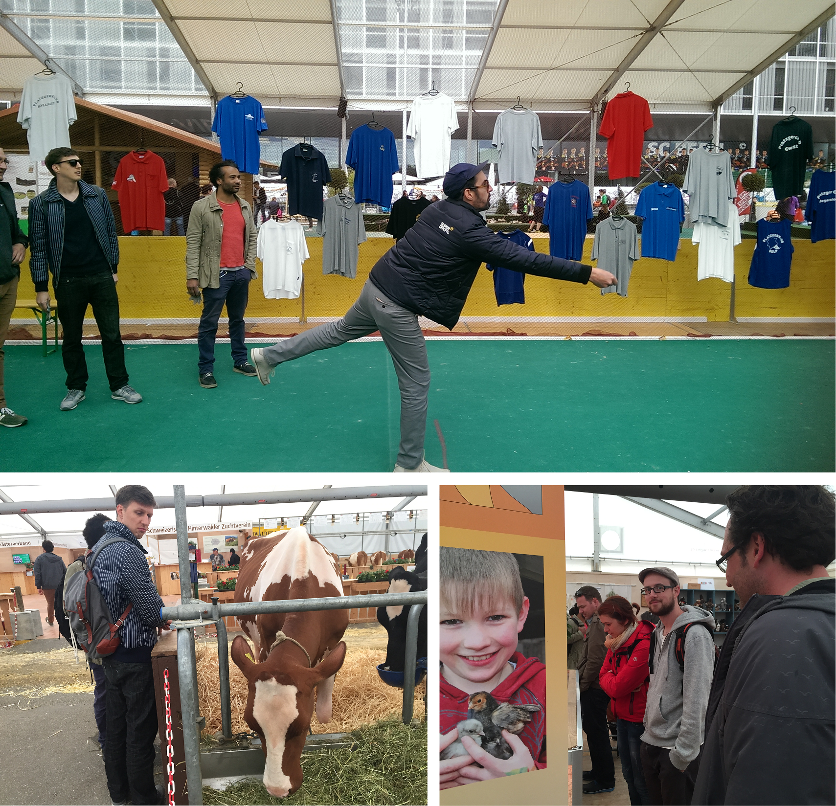 Eine Gruppe von Apps with love-Teammitgliedern testet die BEA-App auf der Veranstaltung.