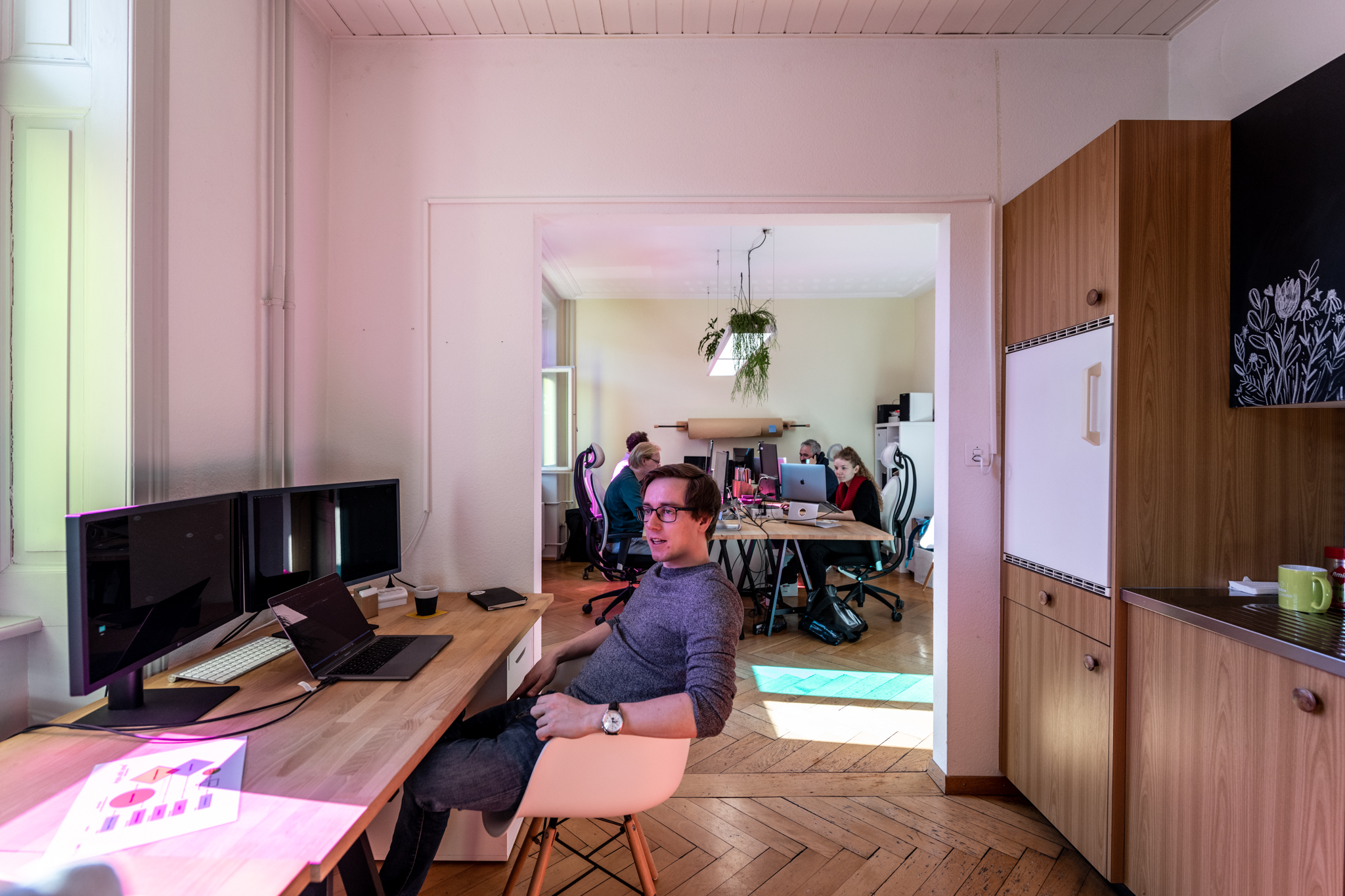 Das Innere des neuen Büros von Apps with love in Basel.