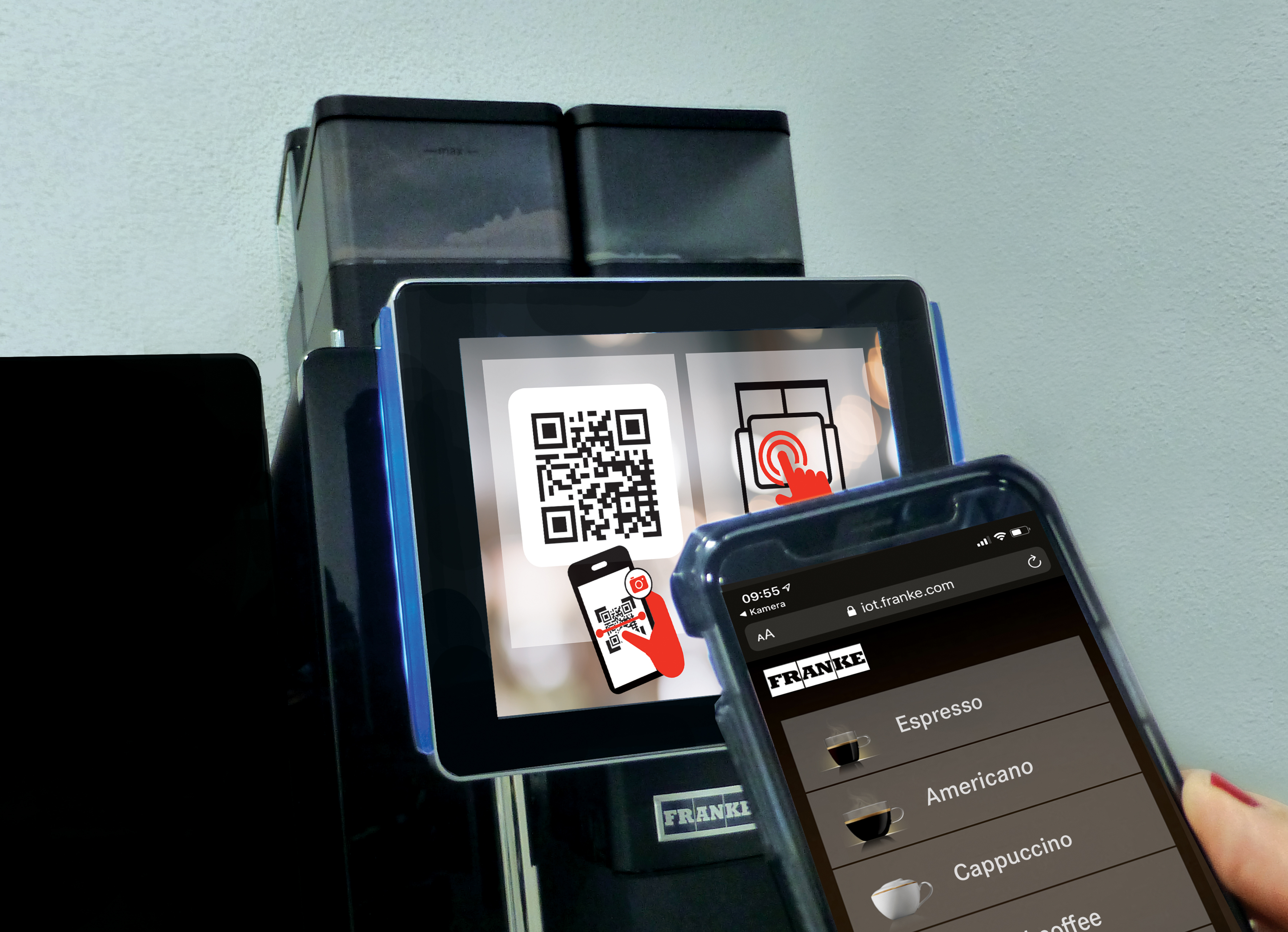 Franke Kaffeemschine mit Touchless App