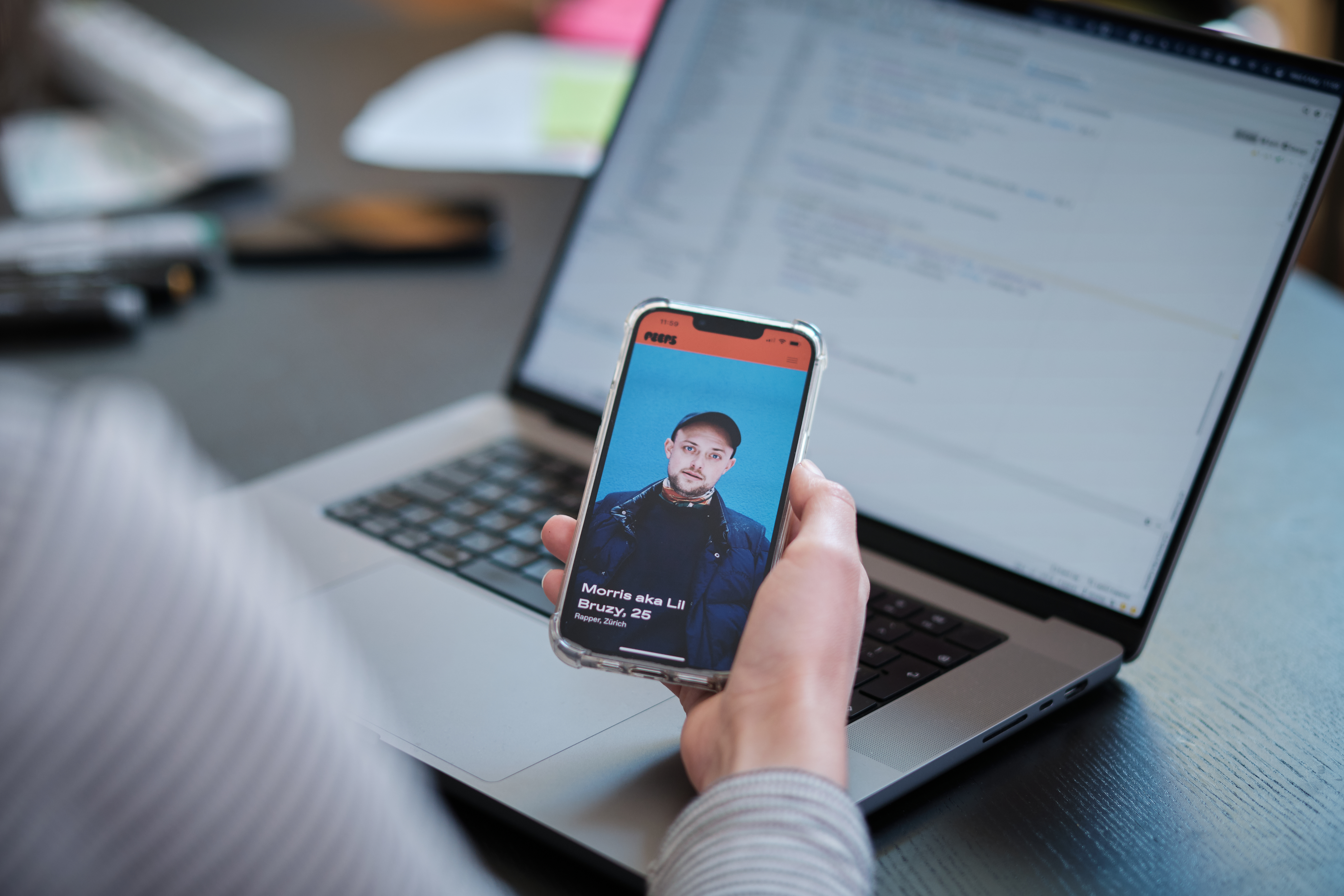 Peeps App vor Laptop