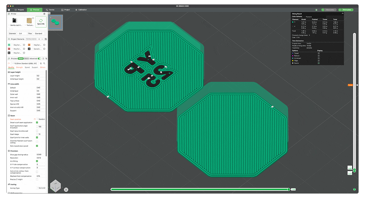 Animation Orden 3D Druck