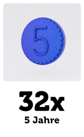 Orden für 5 Jahre animiert