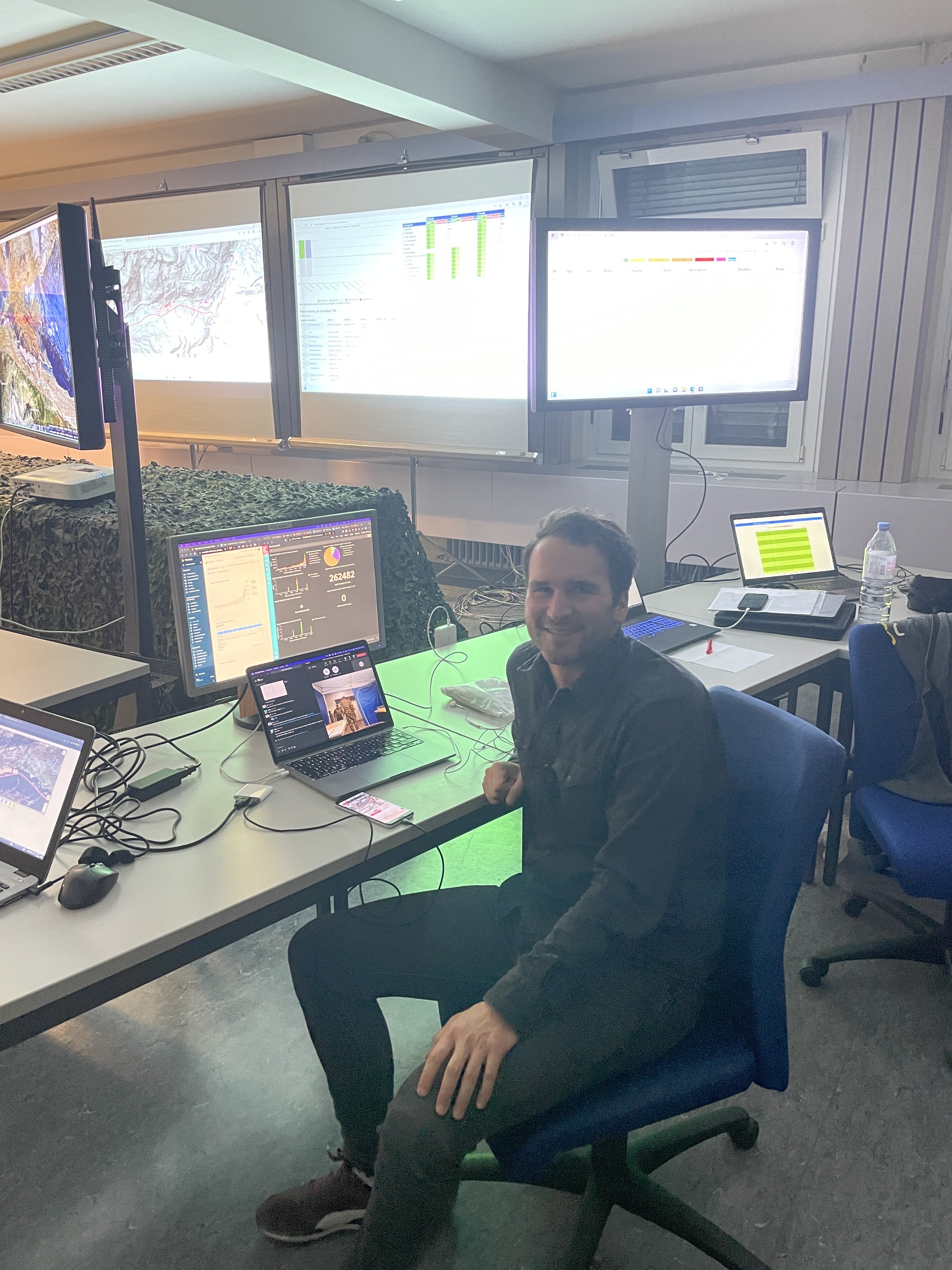 Project manager Martin Moser in the PdG 2022 command center