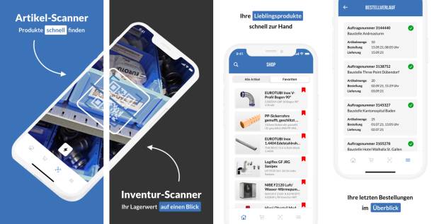 Preview Screens of the Pestalozzi Haustech Mobile App 2/2