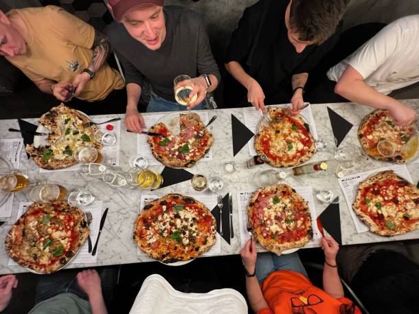 Pizza for Dinner at the SwiftHeroes Conference in Turin