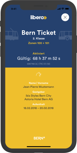 Bern Welcome App libero Ticket