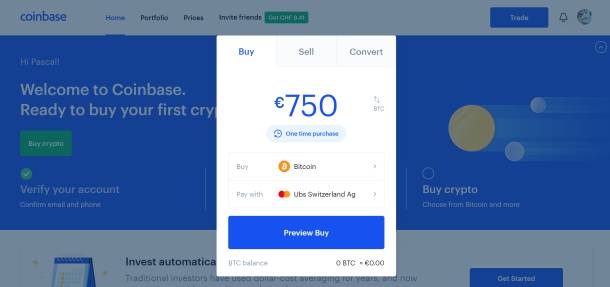 Coinbase Frontend