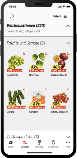 Overview of current Denner promotions