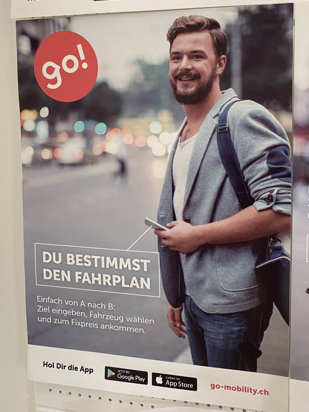 App Plakat für go! Taxi