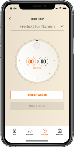 Eigener Grilltimer