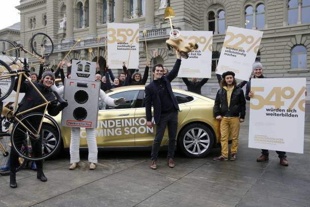 Kampagne zur Abstimmung über das Grundeinkommen 2017