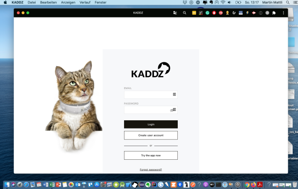 KADDZ auf dem Desktop