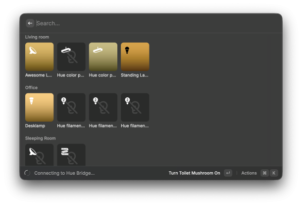 Raycast Lichtsteuerung