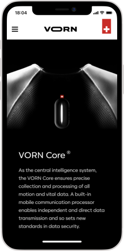 Vorn Core mobile Ansicht